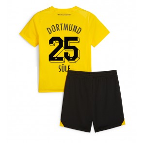 Borussia Dortmund Niklas Sule #25 Dětské Domácí dres komplet 2023-24 Krátký Rukáv (+ trenýrky)
